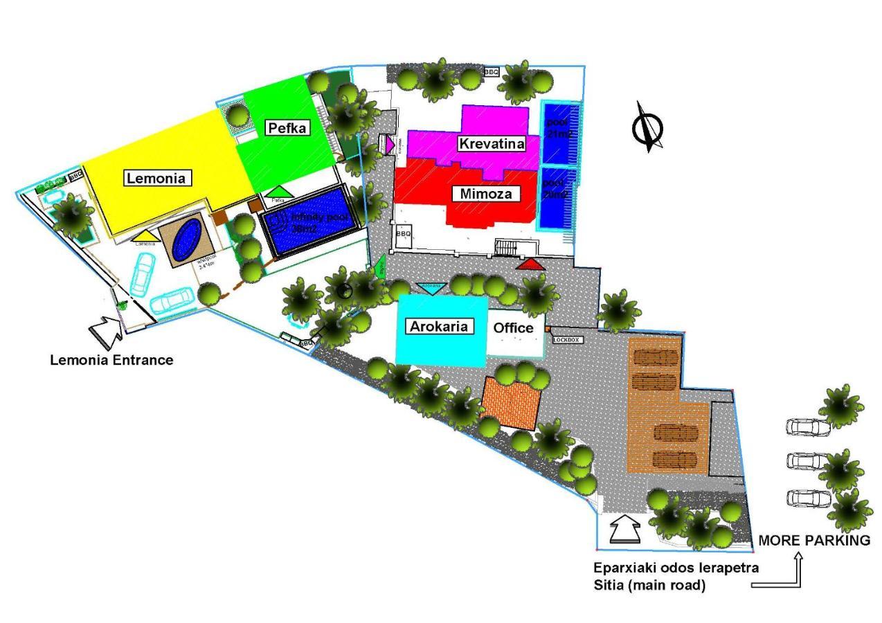 Paradisos Luxury Villas Next To Beach Koutsourás Exterior photo